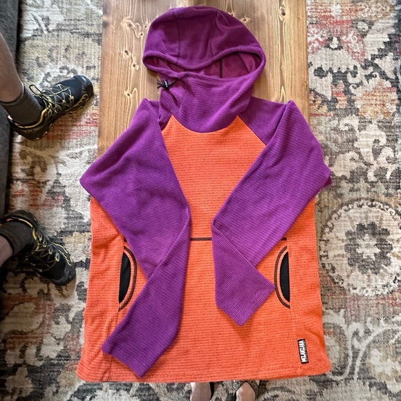 Melanzana Tops - Melanzana microgrid hoodie women’s large